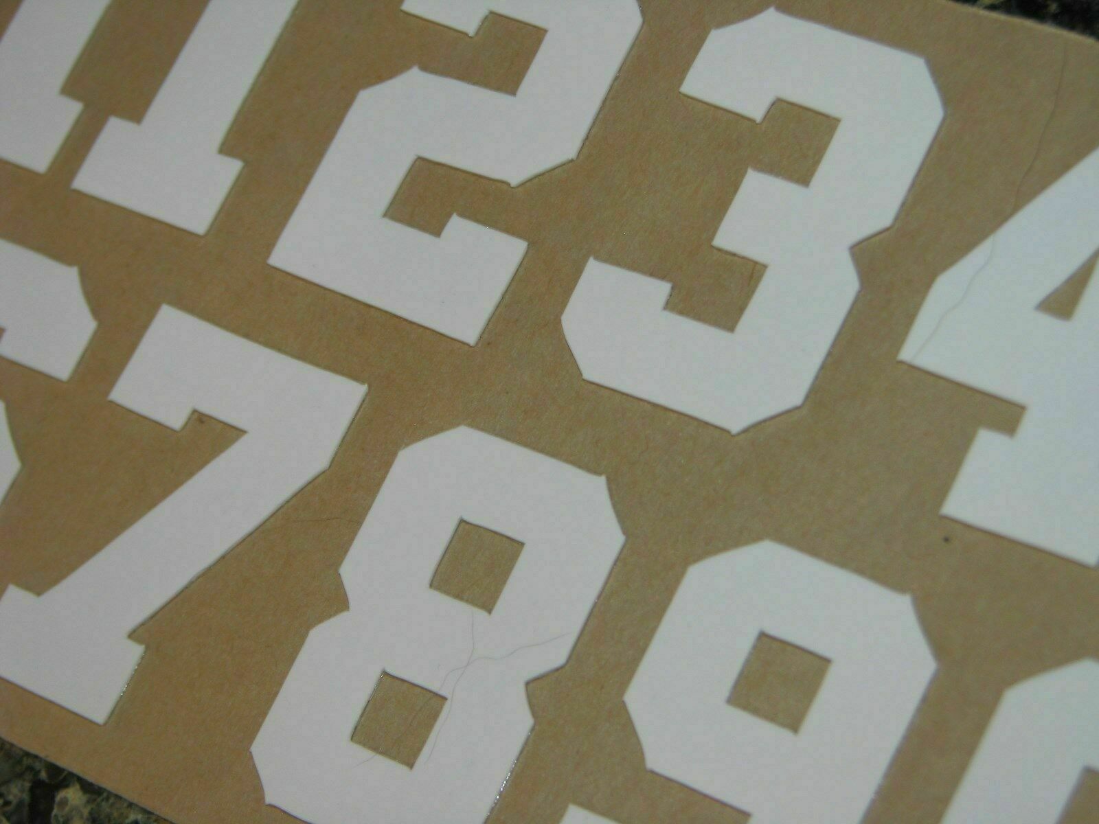 BUFFALO BILLS Vintage Football Helmet Numbers Decals 1 1/2 