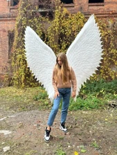 Angel Wings Costume White Wings Cosplay for Photo Shoot Extra Large Angel Wing