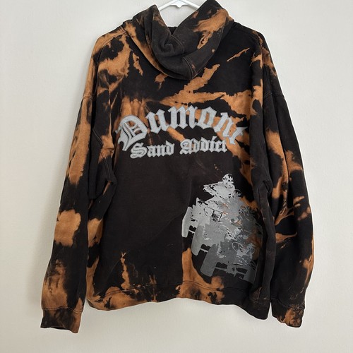 Dumont Dunes Pullover Hoodie Black Size Xxl Hand Made Tie Dye - Picture 7 of 12