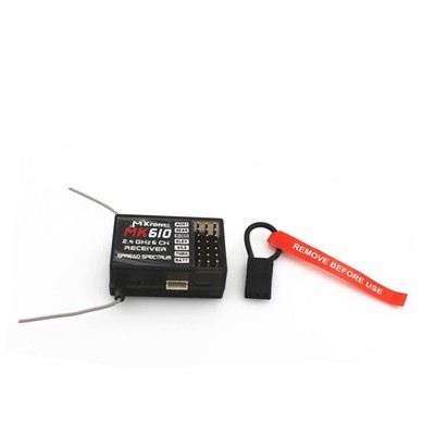 MK610 2.4GHz DSM2 400M 6CH Spread Receiver For AR6100 JR Spektrum Dx5e Dx6i Dx7