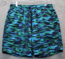 Nautica Trunks Shorts Mens Large Multi Performance Quick Dry Swimwear Drawstring