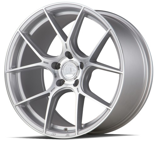 18x8.5 Aodhan Flow Forged AH-11 5x112 +35 Machined Silver Wheels (Set of 4) - Picture 3 of 3