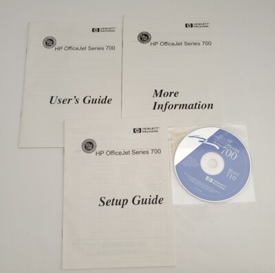 HP OfficeJet 700 Series Users Guide Setup Guide CD More WINDOWS 95 And 98 NT
