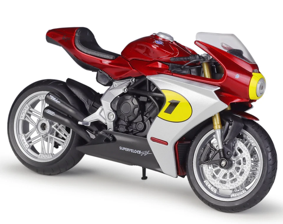 ZD WELLY 1:12 MV Agusta Superveloce AGO Sport Model Toy Diecast Metal Motorcycle - Image 4 of 4