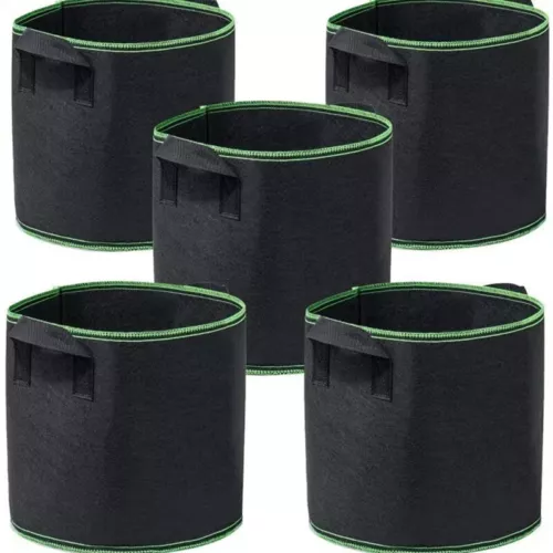 10 PCS Plant Grow Bag Fabric Pot Container 15Gallon 50x30cm - Picture 5 of 12