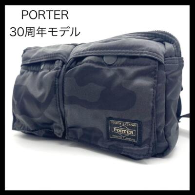 バッグ PORTER TANKER 30th ANNIVERSARY WEIST BAG Yoshida PORTER TANKER 30th Anniversary Waist Bag S Black