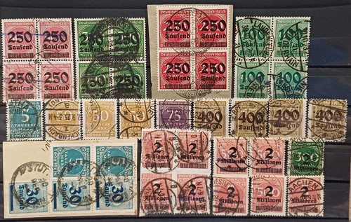 Deutsches Reich - Infla - Top Sammlung gestpl. - 347 Werte auf 10 Steckkarten - Bild 7 von 10