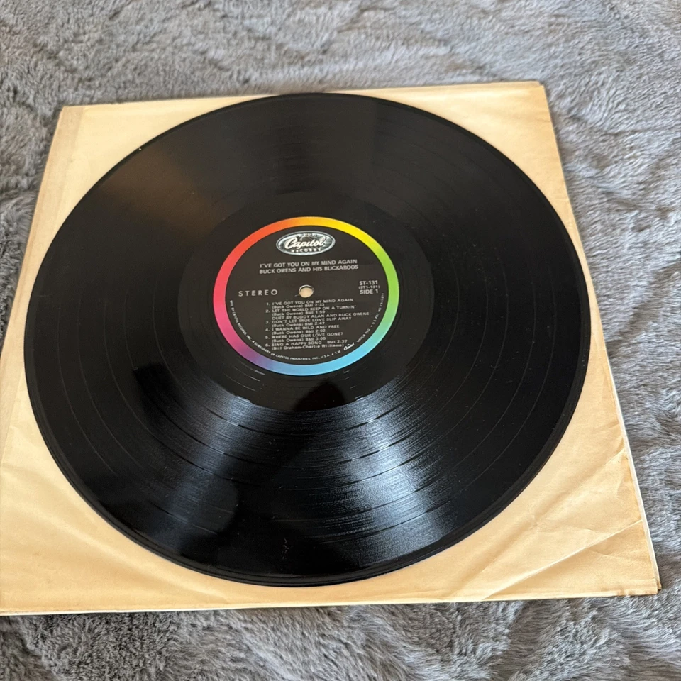 Buck Owens And His Buckaroos 'I've Got You On My Mind Again' LP ST 131 Shrink Foto 4 de 4