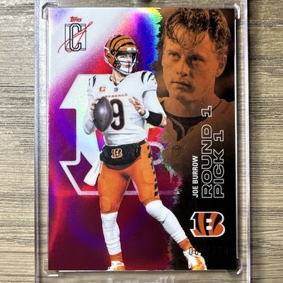 2025 Topps Signature Class Football - Joe Burrow Bengals Round 1 Pick 1 #13/250