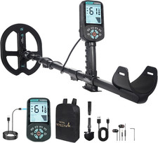 Rechargeable Metal Detector for Adults - 4000Mah High Capacity - 12 Inch Deep De