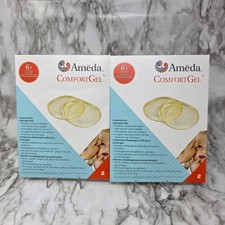 2 Sets of Ameda ComfortGel Extended Use Hydrogel Pads Reuse One Size Sterile