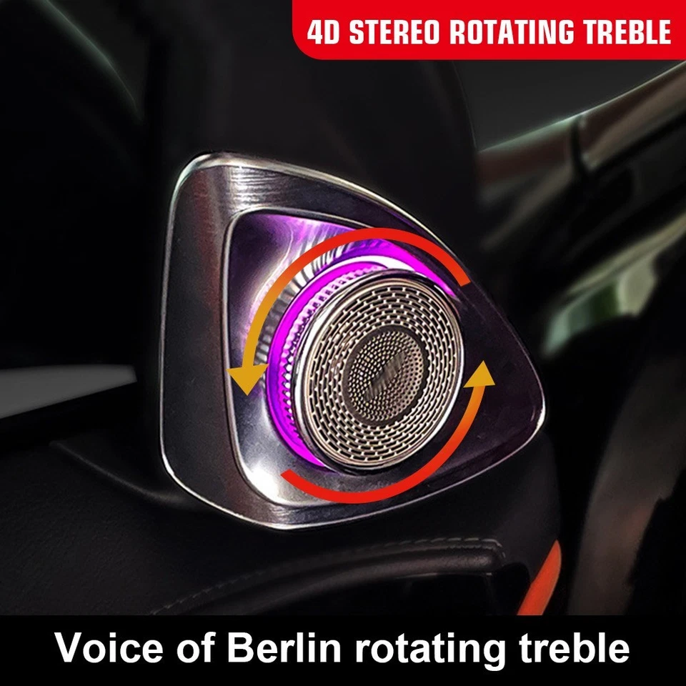 Lâmpada ambiente alto-falante LED S500 S580 W223 AMG para Mercedes Benz S Class 4D tweeter - Imagem 2 de 4