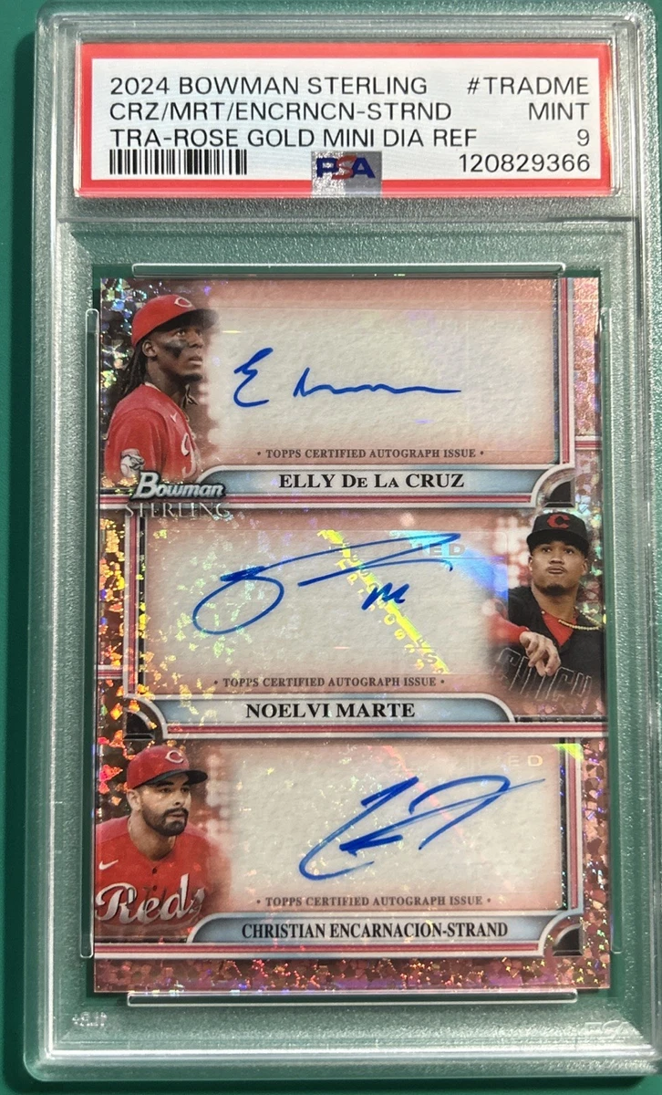 Bowman Cincinnati Reds Baseball Autographed Sports Trading Cards