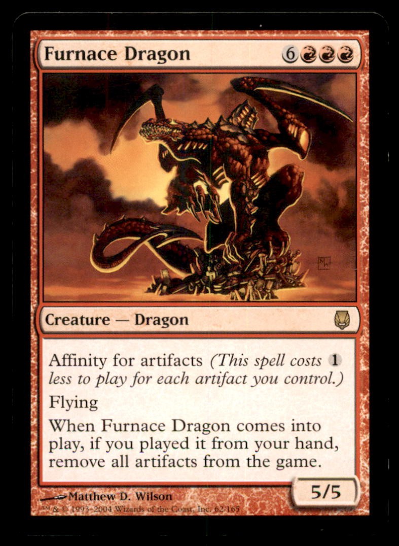 MTG Furnace Dragon LP Light Play Darksteel [4692]