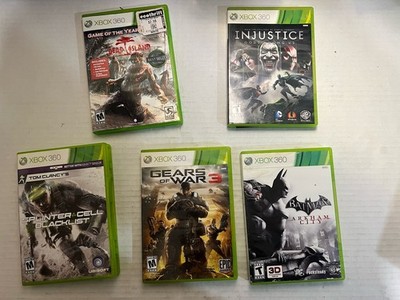 Xbox 360 Game Lot 8 Tested CIB Hitman Splinter Cell Batman Gears Dead Island