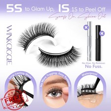 Winkgiggle Self Adhesive Lashes 5 Pairs Natural Look Reusable No Glue