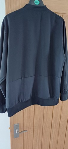 ADIDAS Mens Climalite Tracksuit Top Jacket Large Black Polyester - Picture 4 of 6