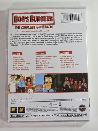 Bob's Burgers: the Complete 6th Season (DVD, 2015) - Picture 2 of 4