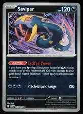 Seviper 062/094 Uncommon Phantasmal Flames Pokemon Reverse Holo Near Mint