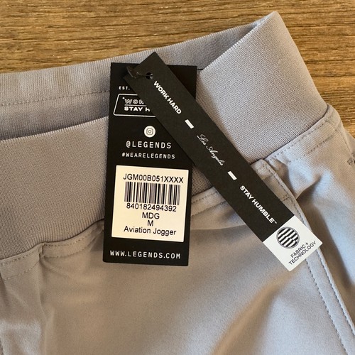 Legends Aviation Cuffed Performance Jogginghose - Farbe Medium Grau - Herrengröße M - Neu mit Etikett - Bild 8 von 20