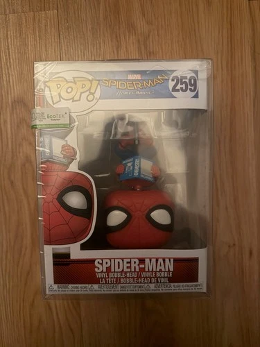 Funko Pop! Marvel Spider-Man Homecoming #259 Spider-Man w/pop protector