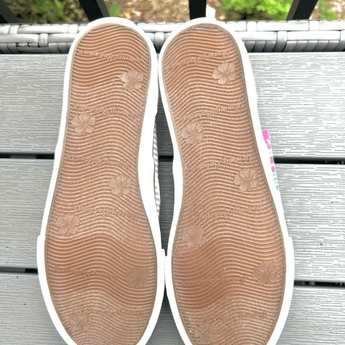 NWT TOMMY BAHAMA 9.5 Slip on white tan blue stripes Cushioned Comfy Sneakers - Picture 7 of 12