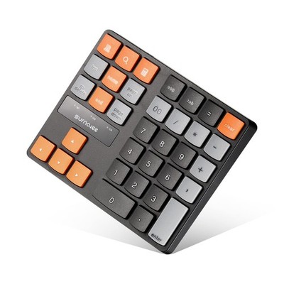 Bluetooth Numeric Keypad Wireless Number Pad 35-Keys Financial Accounting Rec...