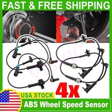 Front and Rear Left  Right ABS Wheel Speed Sensor 2 Pair for Chevy Silverado