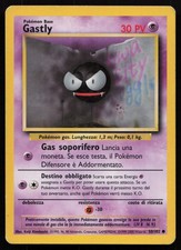 POKEMON GASTLY 50/102 EX / LP SET BASE COMUNE NON HOLO UNLIMITED ITALIAN 2000