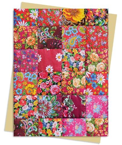 Floral Patchwork Quilt Greeting Card Pack by  Flame Tree Studio - 9781804176290