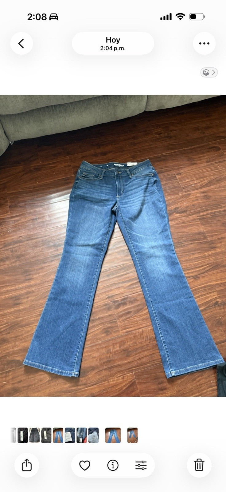 D. Jeans Women's Boot Cut Stretch Jeans Size 8R
