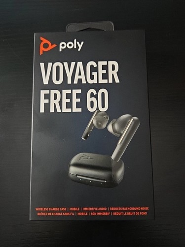 Poly Plantronics Voyager Free 60 True Bluetooth Wireless Earbuds