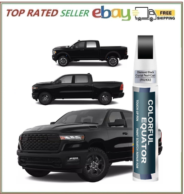 #ad Diamond Black Crystal Pearl Coat Touch Up Paint for Dodge Ram $17.36