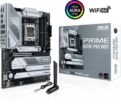ASUS Prime X670E-Pro WIFI DDR5 Mainboard AMD Sockel AM5 X670E Ryzen 7000/8000er