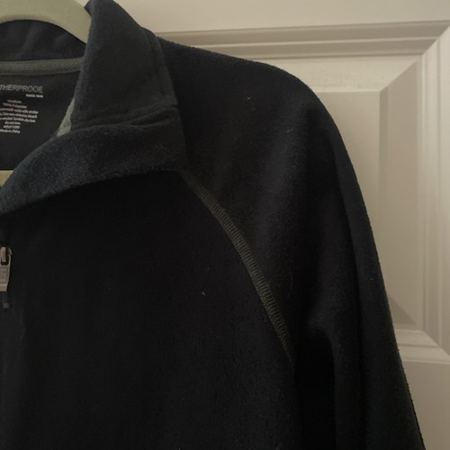 Weatherproof Garment Company Black 1/4 Zip Fleece Pullover Jacket Mens Size M - Picture 5 of 11