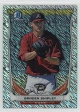 2014 Bowman Draft Top Prospects Chrome Shimmer Refractor /15 Braden Shipley