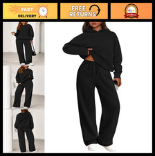 Women's 2-Piece Fall Lounge Set, Cozy Sweatshirt  Pants Outfit, Matching Sweats