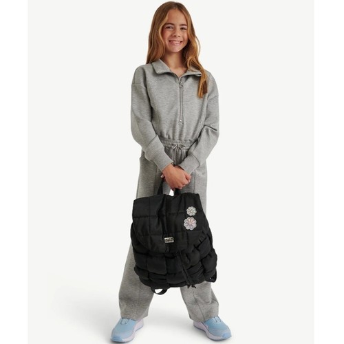 Mädchen schwarz bauschig gesteppt Rucksack 15" Justice Neu mit Etikett - Bild 14 von 14
