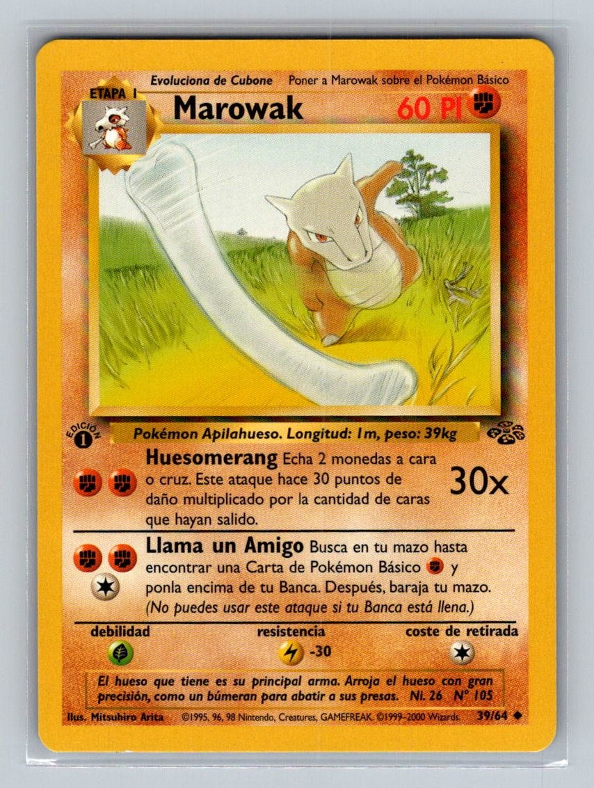 Marowak Uncommon Jungle 39/64 NM