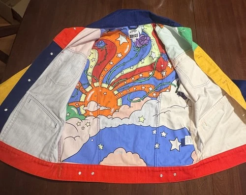 Men’s Wrangler jean jacket Medium - Happy Socks Collab Sample image 4