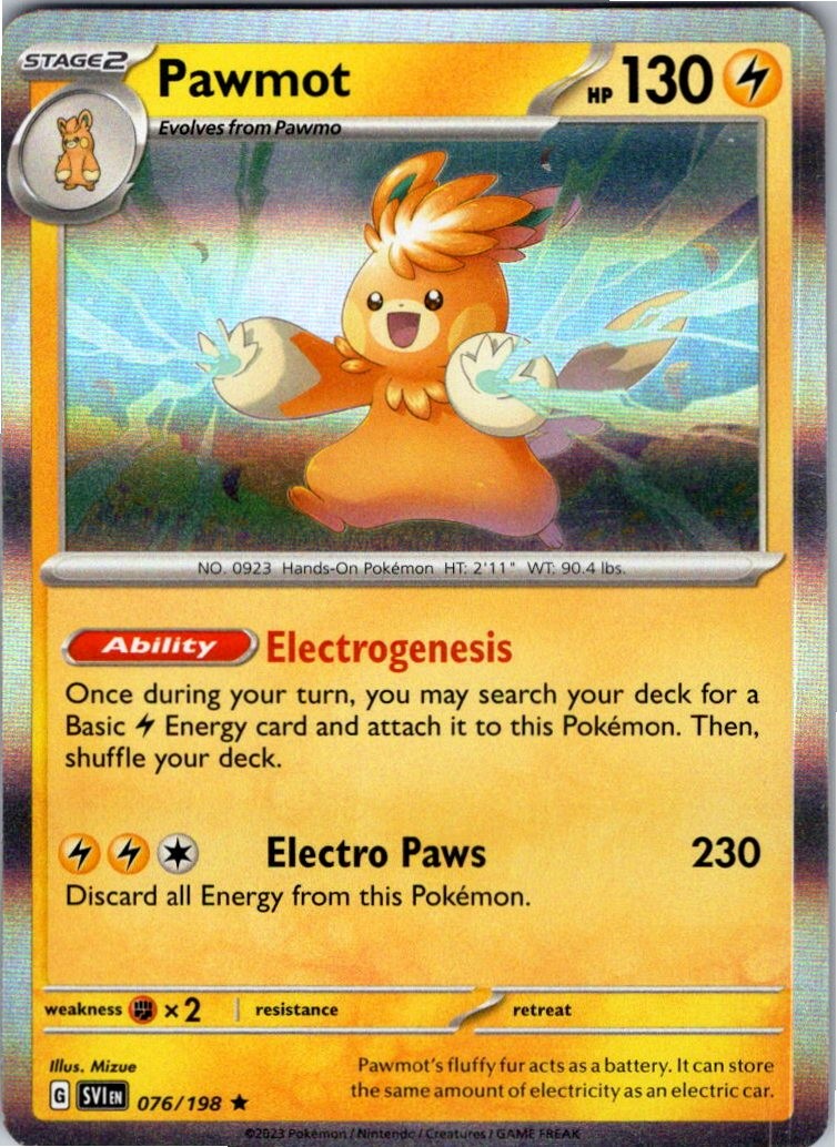 Pawmot 76/198 P Deck Exclusives Pokemon NM