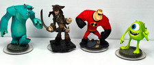 Disney Infinity x 4 Mr. Incredible, Jac Sparrow, Mike Wazowski, Pixar Monsters