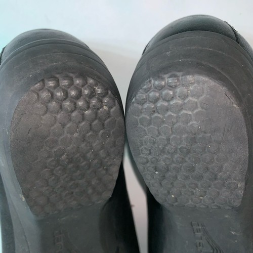 Dansko Shoes 38 (US 7.5 -8)  Farah Milled Nappa Black Leather Comfort Loafers - Picture 9 of 11