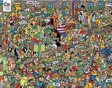 Jan Van Haasteren Comic Crowds Collection Book Fair Puzzle - 750Piece