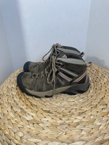 Keen Damengröße 8,5 braun Leder Voyageur mittelhohe Wanderschuhe Outdoor Abenteuer - Bild 2 von 7