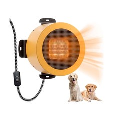 TURBRO Neighborhood Dog House Heater 400W, Wall Mount, 10ft Anti Bite Cord, W...