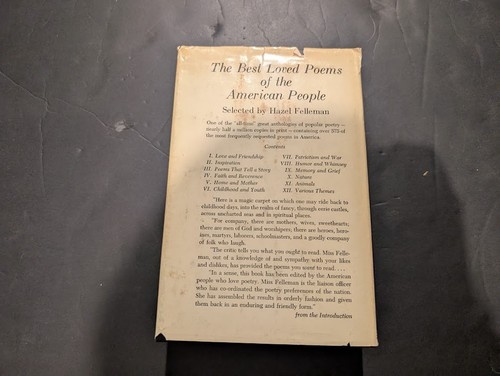 Best Loved Poems of American People by Hazel Felleman (1936, Hardcover) - Foto 15 di 16