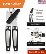 Can Opener Manual, Handheld Strong Heavy Duty Stainless Steel Can Opener, Comfor
