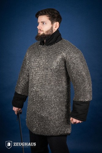 Burgschneider - Chainmail Haubergeon Flatring Riveted 9mm Stainless Steel - Picture 3 of 7