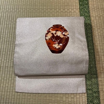 Obi Kimono Nagoya drum pattern 1542